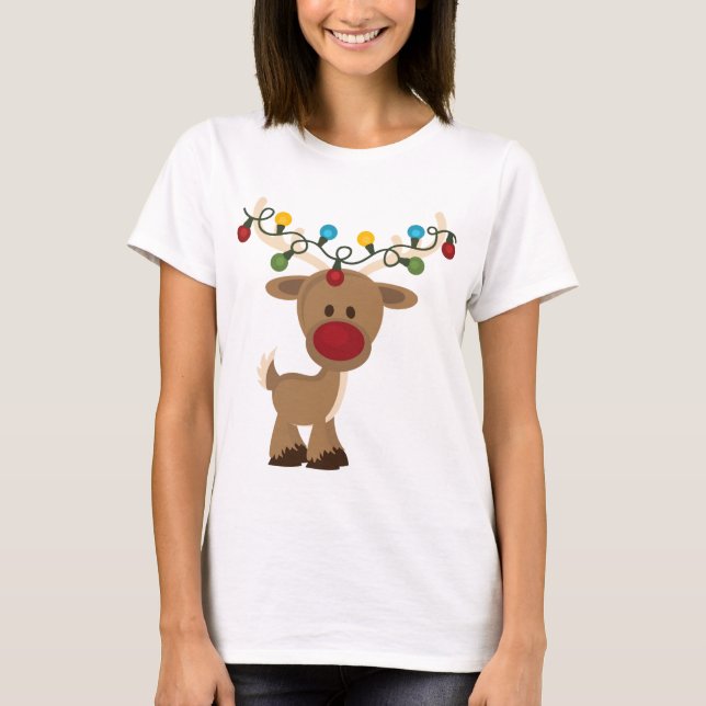 Camisa Rudolph_with_Christmas_Lights (Frente)