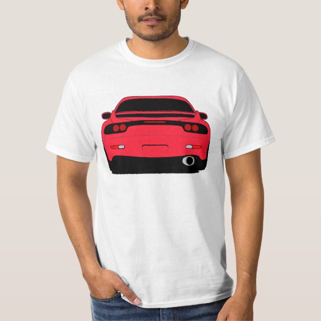 Camisa RX7 temático no vermelho (Frente)