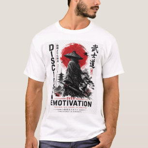 Camisa Samurai Disciplina Sobre Motivação –