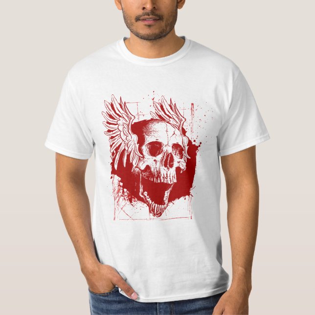 Camisa sangrenta gritando do Grunge do CRÂNIO (Frente)