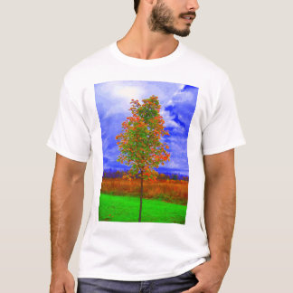 camisa saturada da árvore