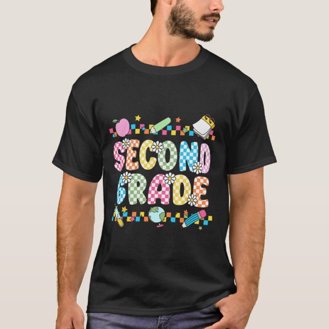 Camisa Second Grade Vibes 2º Retro Volta às Aulas  (Frente)