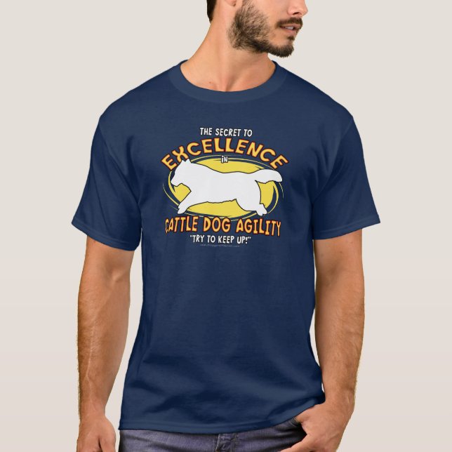 Camisa secreta da obscuridade T do cão do gado da (Frente)