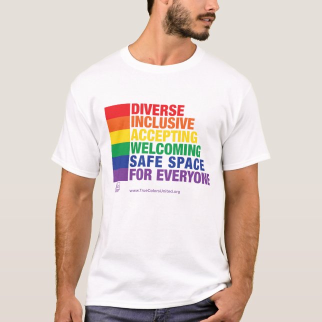 Camisa segura do espaço pelas cores verdadeiras (Frente)