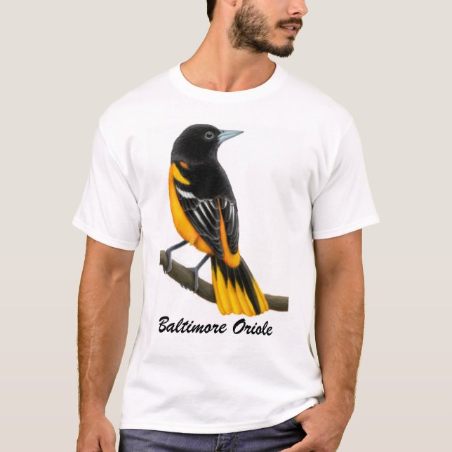 Camisa selvagem do pássaro de Baltimore Oriole (Frente)