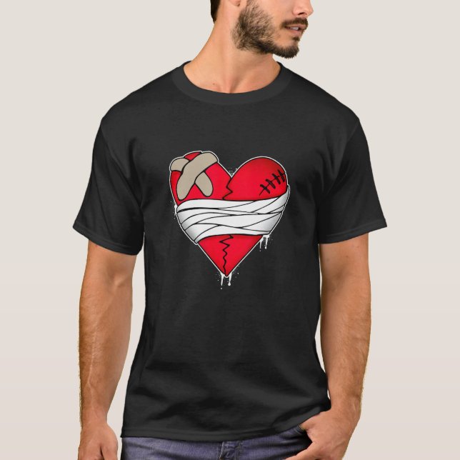 Camisa sem coração, Camisa quebrada com coração, s (Frente)