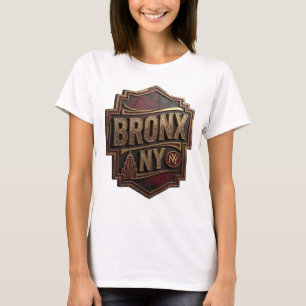 Camisa Sharp Gold BRONX NY Slogan