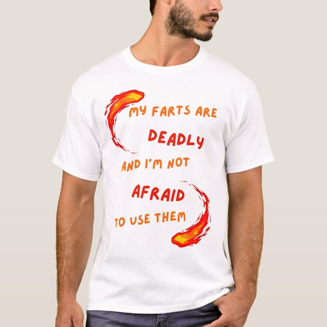 Camisa Silenciosa, mas Mortal, de Fart T para a In (Frente)