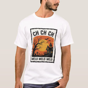 Camisa Silhueta de Árvore Assombrada no Halloween 
