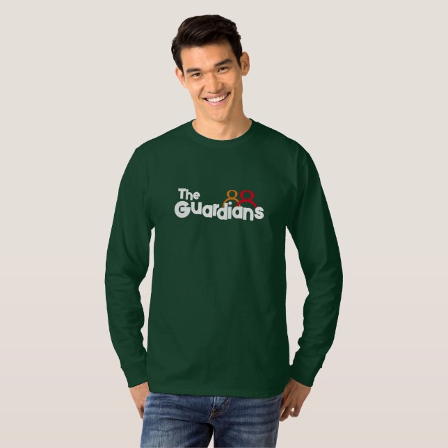 camisa simples com a palavra guardiães (Frente Completa)