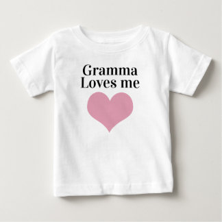 Camisa simples vovó me ama bebê