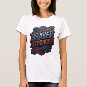 Camisa Sleek Silver BRAVER STRONGER Design