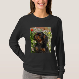 Camisa sleeved longa: Spaniel de rei Charles
