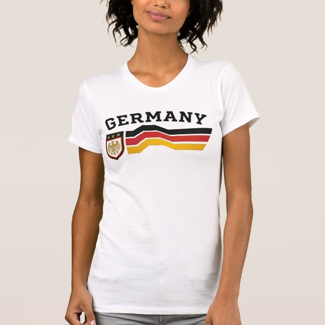 Camisa Slim Fit Retro Alemanha Copa do Mundo 1990 (Frente)