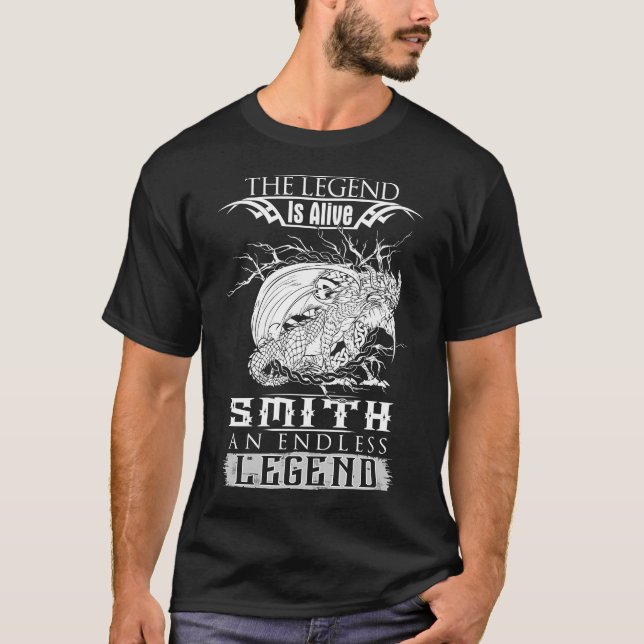  Camisa SMITH, Camisa da família SMITH Para Homens (Frente)