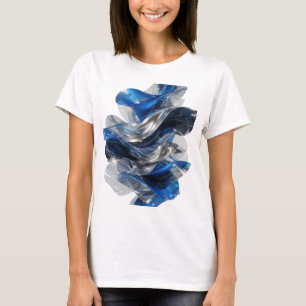 Camisa Snappy Silver BLUE E ONDAS PRATEADAS Design