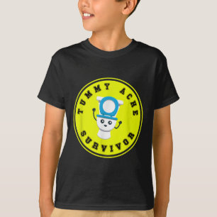 Camisa Sobrevivente Tummy Ache - Doença De Estômag