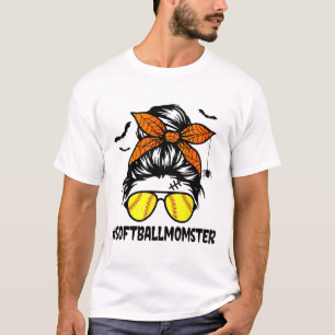 Camisa Softll Momster Para Mulheres Halloween Mamã