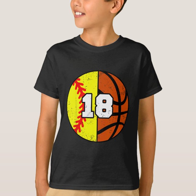 Camisa Softll Sketll Número 18 Camiseta Engraçada  (Frente)