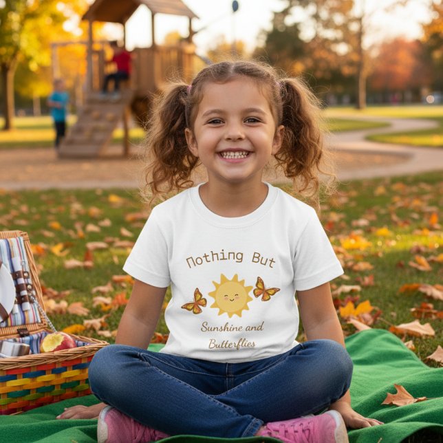Camisa "Sol e Borboletas" (Criador carregado)
