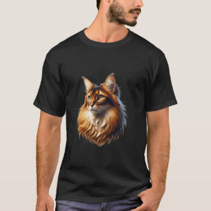 Camisa Somali Cat & Maine Coon - Arte Felina Para 