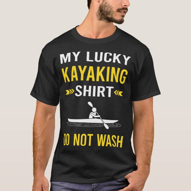 Camisa Sortuda Kayaking Kayak Kayaker (Frente)