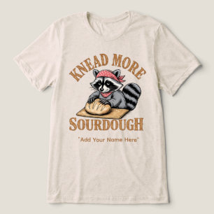 Camisa Sourdough Amasse Mais, Raccoon Padeiro Dive