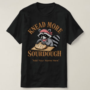 Camisa Sourdough Amasse Mais, Raccoon Padeiro Engr