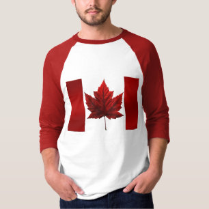 Camisa Souvenir de Jersey, Canadá, Bandeira Mascul