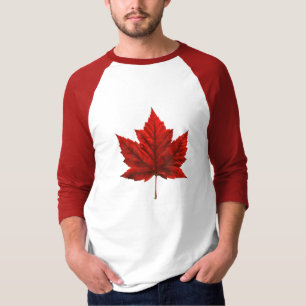 Camisa Souvenir de Jersey, Canadá, Bandeira Mascul