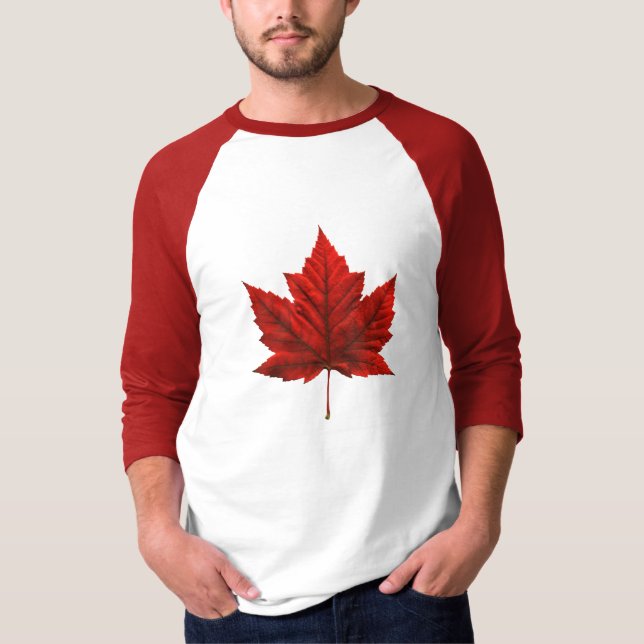 Camisa Souvenir de Jersey, Canadá, Bandeira Mascul (Frente)