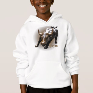 Camisa Souvenir de New York Hoodie Bull Estátua de