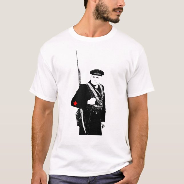 Camisa soviética da infantaria naval de WWII (Frente)