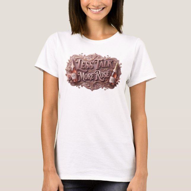 Camisa Statement Rosa MENOS FALA MAIS ROS Design (Frente)