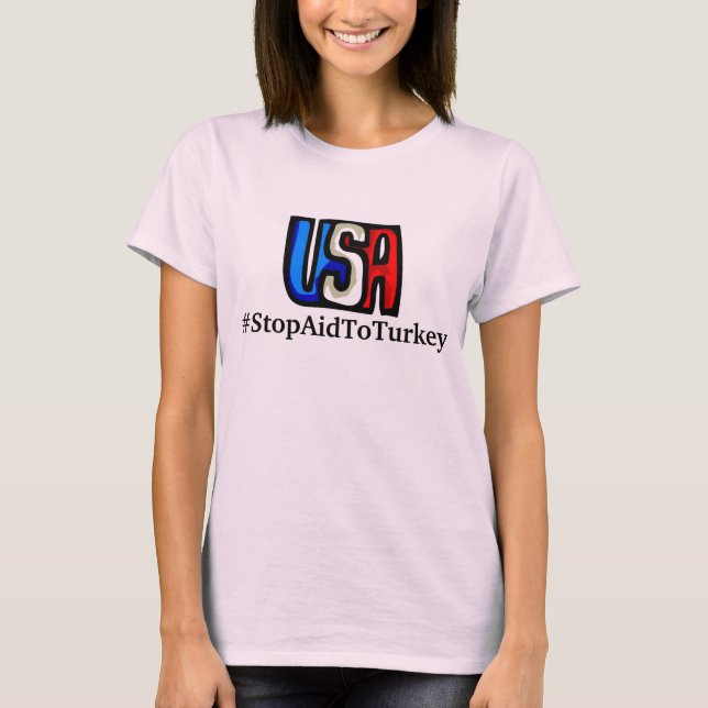 Camisa #StopAidToTurkey (Frente)