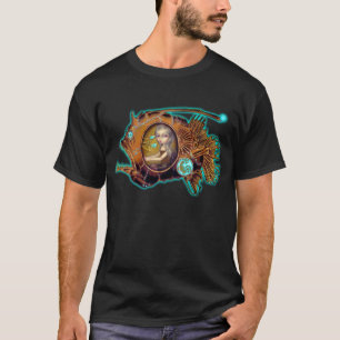 Camisa submarina do steampunk do diabo-marinho