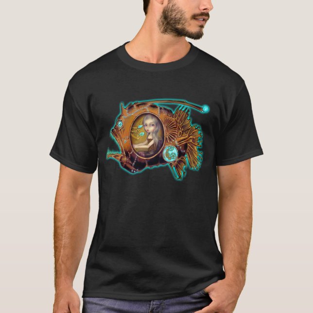 Camisa submarina do steampunk do diabo-marinho (Frente)