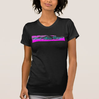 Camisa sul da montanha do rosa e dos azuis bebés