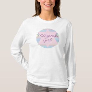 Camisa Super-Heroína da Menina Judia Mitzvah Bat M