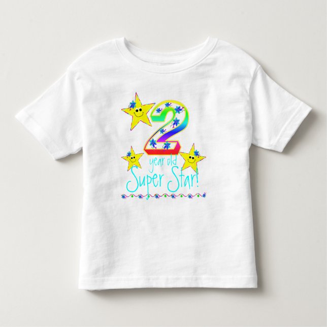 Camisa Super Star de 2 Anos (Frente)
