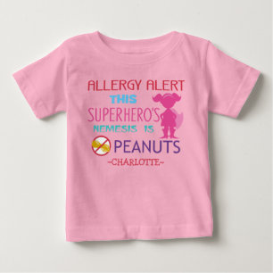 Camisa Superheroínas Alerta de Alergia a Amendoim