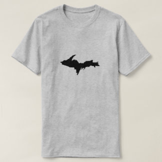 Camisa superior preta do logotipo da península dos