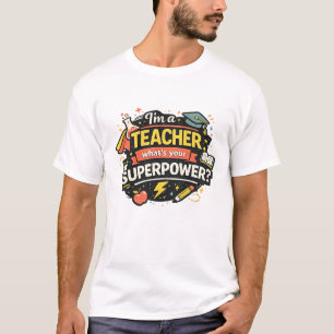 Camisa Superpoder do Professor Presente Divertido