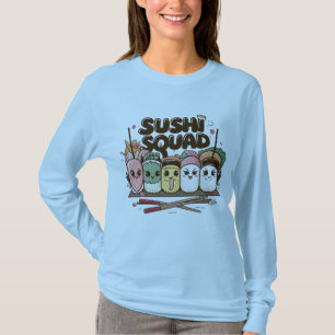 Camisa Sushi Personagens de desenho animados T-Shi