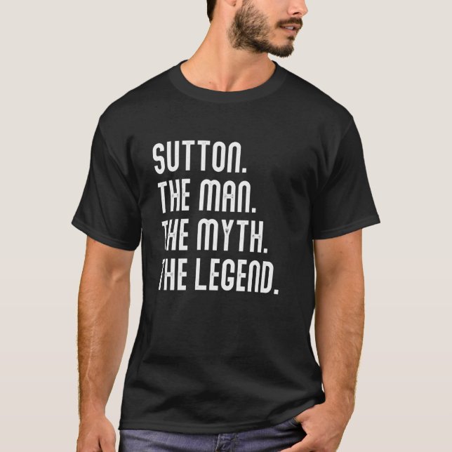 Camisa Sutton Homem Mito Lenda Presentes Para Home (Frente)