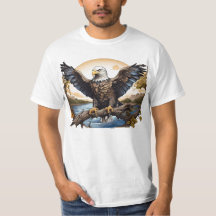 Camisa T - Águia Balda Americana