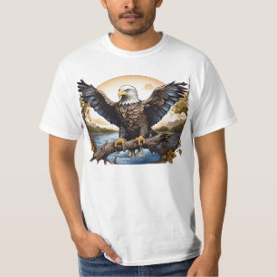 Camisa T - Águia Balda Americana