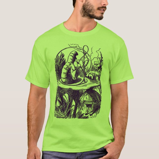 Camisa T: Alice no País das Maravilhas - Lagarta (Frente)