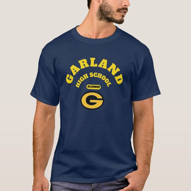 Camisa T Alumni do Segundo grau Garland (Frente)
