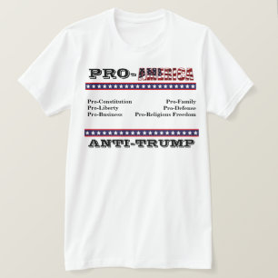 Camisa T ANTI-TRUMP PRO-AMÉRICA